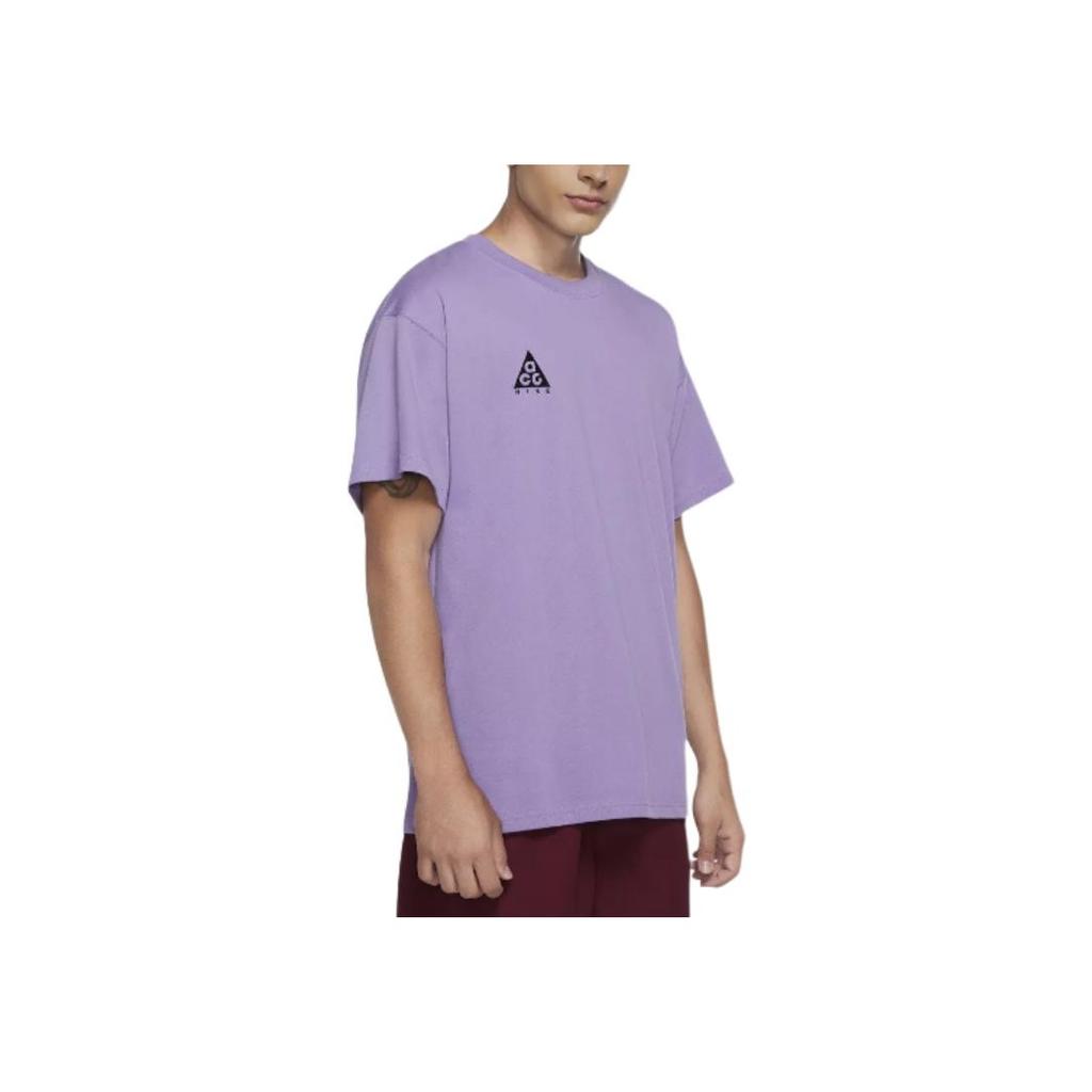 Nike ACG Logo T-shirt Purple Men Streetwear BQ7342-583