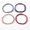 Double Flat Thread Two-in-one Hair Band Double Strand Hair Tie Dark High-elasticity Hair Band for Women