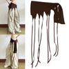 Jeans Pants Decor Long Tassel Jazz Dance Scarf Irregular Harajuku Y2K Belt High Waist Streetwear Hip-hop Scarf