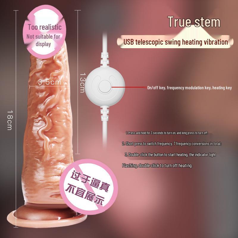 Long Love Electric Realistic Dildo High-Speed Soft Flesh Female Masturbator