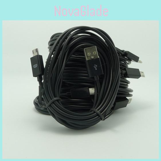 Premium 3m Usb A Male To Micro Usb 2.0 Data Sync Charger Cable In Durable Nylon Design