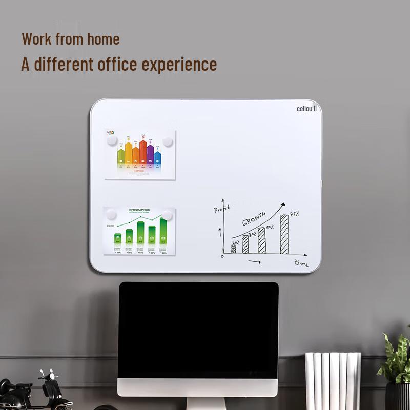 Deli Wall-Mounted Magnetic Whiteboard