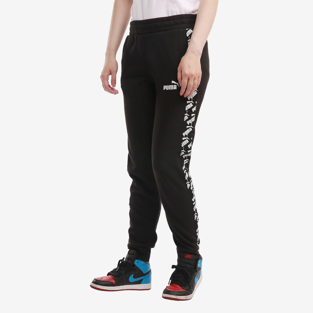 Puma Drawstring Cuffed Casual Sweatpants Women Bottoms Black 583819-01