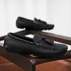 Fashion Comfortable and casual men's driving shoes Gentleman Breathable Versatile  Slip on Casual Wedding Party Office Shoes Flat Bottom