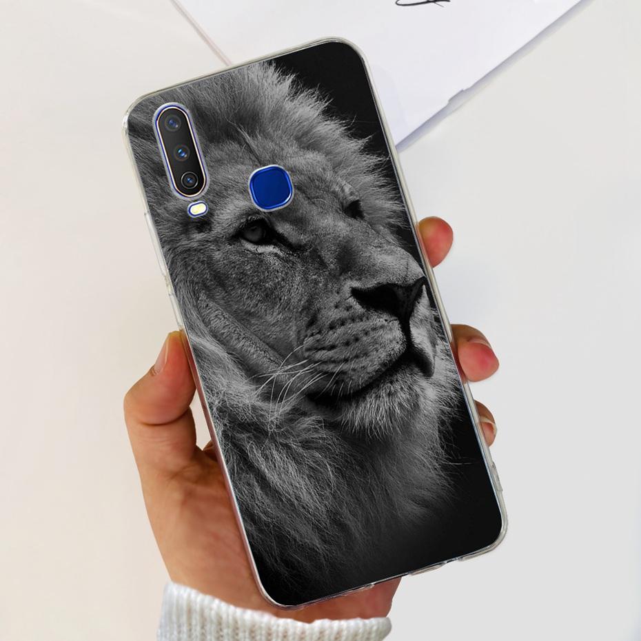 For Vivo Y12 1904 1940 Phone Case Fashion Butterfly Painted Soft Silicone TPU Cover For Vivo Y17 Y15 Y12 1902 1901 Bumper