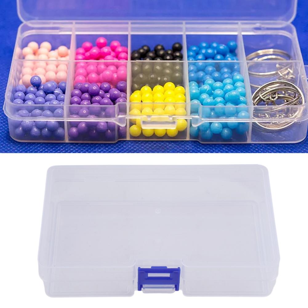 Portable Clear Plastic Container for Jewelry Beads and Gadgets Easy To Use