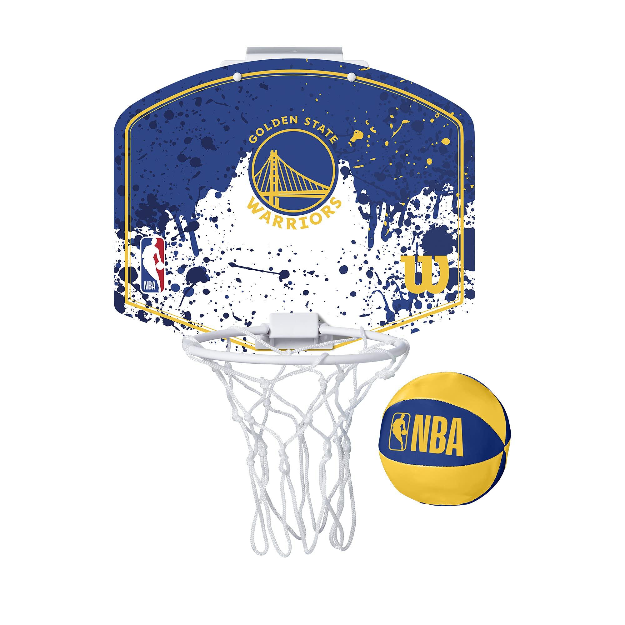 Wilson NBA Team Mini Hoop Basketball Hoop (WTBA1302GOL) - Golden State Warriors