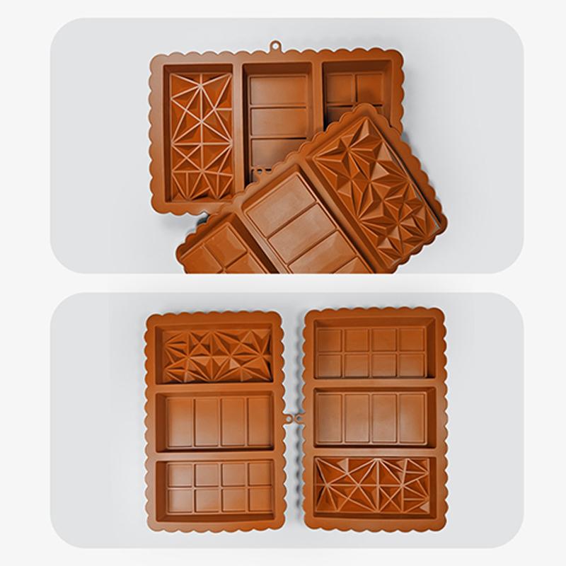 8/12/24 Zellen Schokoladenform DIY Schokoladentafel Silikonform für Schokoladentafel Pistazien-Schokoriegelform Handgemachtes Geschenk