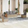 VidaXL Garden Lounge Set with Cushions 5 Pcs, Patio Sofas, Patio Furniture Set, Outdoor Furniture, Beige 3227529