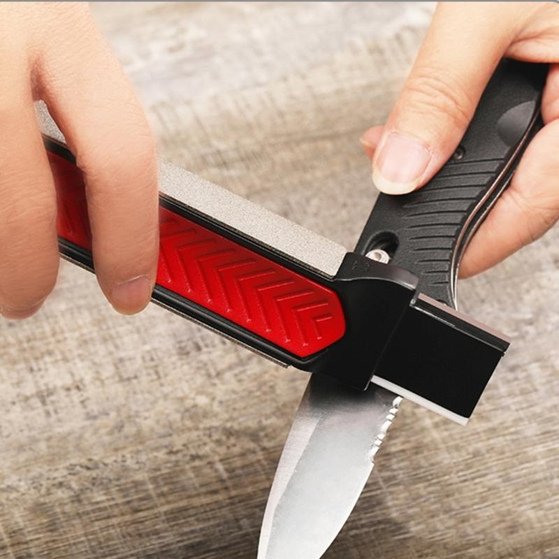 Portable Knife Sharpener Multifunctional Sharpening Stone for Camping Travel Supplies Outdoor Garden Shears Use