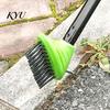 Outdoor Floor Gap Brush 3-in-1 Deck Brush, Scrub with Long Handle, Detachable Deep Cleaning for Pavers Weed Stone Joints, Patio, Pavers, Driveway,