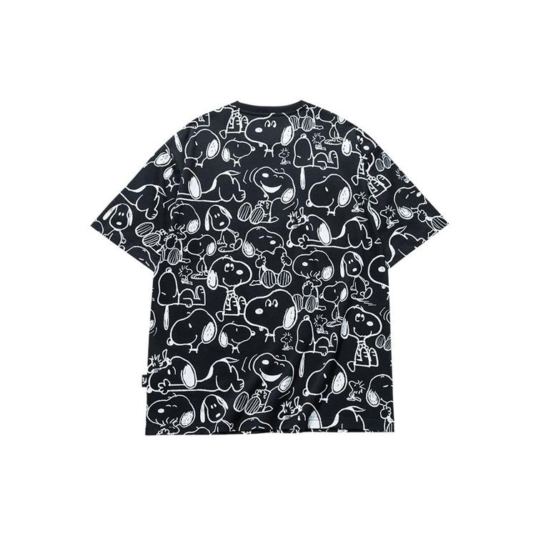 Anta x SNOOPY Life Collection T Shirt Unisex Black 952129113-2