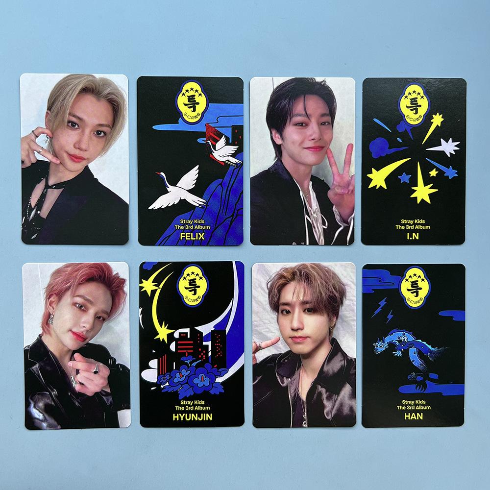 8Pcs K-Pop Stray Kids Lomo Card Skzoo 5 Star Peripheral Small Card 5 Star Random Card Album Card Peripheral Postcard