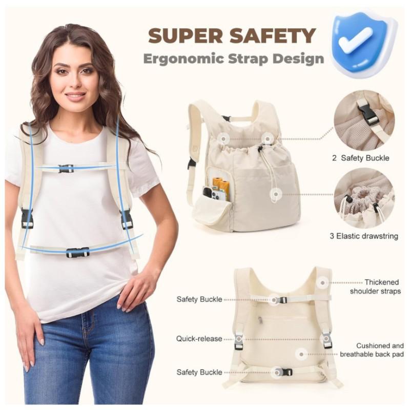 Large Capacity Pet Carrier Backpack Cats Small Dogs Breathable Front Chest Bag Portable Travel