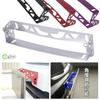 Rubonarie License Plate License Plate Angle Adjustment Aluminum Car License Plate Cover Aluminum Holder Universal (Silver)