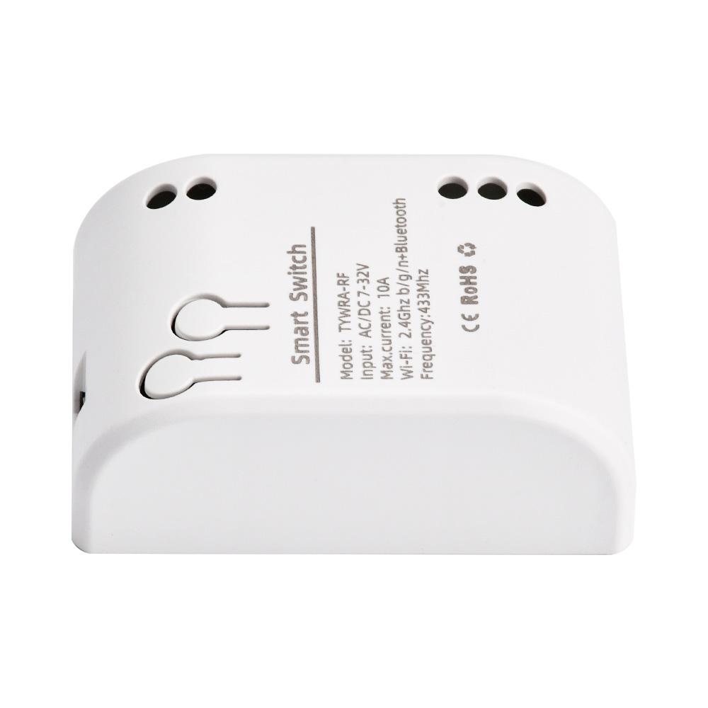 1CH Work With Tuya Smart Remote Control Wireless Wifi Switch Module DC7-32V AC85-250V 2200W RF Receiver 10A Wifi Relay DIY