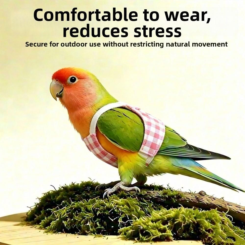 140cm Rope Bird Harness Leash Vest Style Pet Bird Clothes New Parrot Diaper Daily Wear