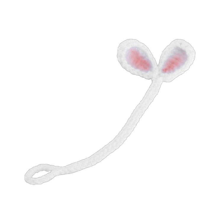 Creative Knitted Crochet Leaf Sprout Data Cable Straps Cute Headphone Accessory