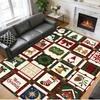 Christmas Printed Square Area Rug Soft Non Slip Floor Carpet For Bedroom Holiday Gift