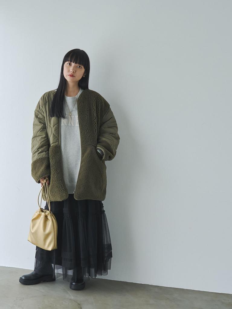 Cohen Tucked Tiered Tulle Skirt 76706460224 0950 M BLACK(09)