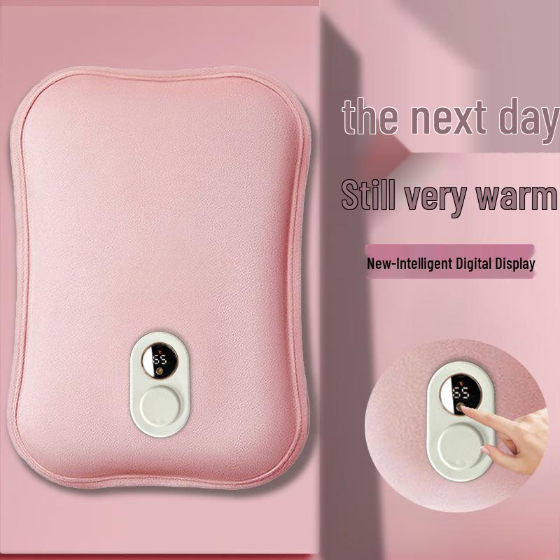 Plush Digital Display Rechargeable Hot Water Bottle