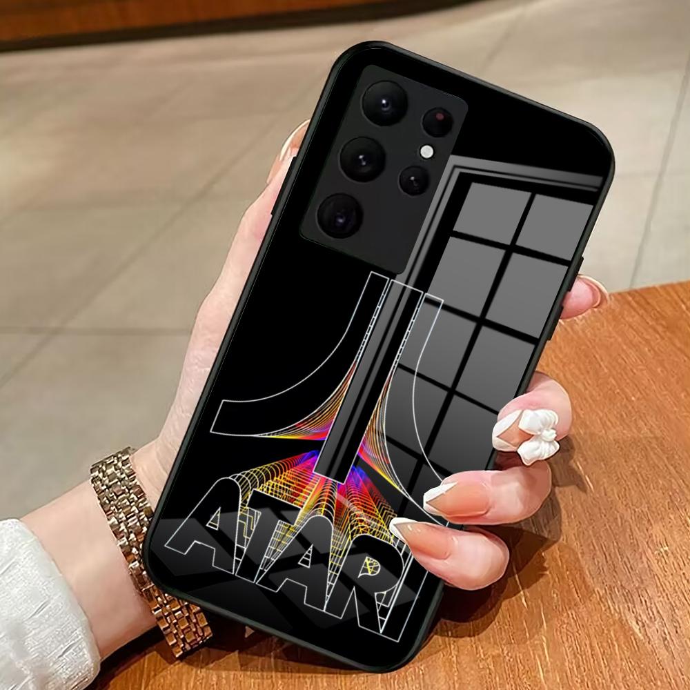 Game Atari Phone Case For Samsung S26 S25 Edge Ultra 23 22 21 20 Ultra Plus S24 Fe Glass Cover