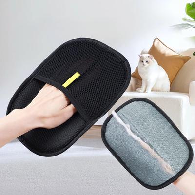 1Pc Pet Hair Removal Glove Reusable Static Hair Remover Mitt Grooming Glove for Dogs Cats Gentle On Sofas Sheets Car Seats