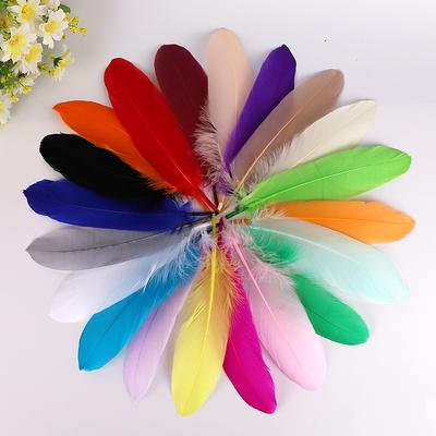 50Pcsdiy Goose Feather Hard Big Floating Feathers Wedding Children Handmade Decorative Materials Dream Catcher Feathers