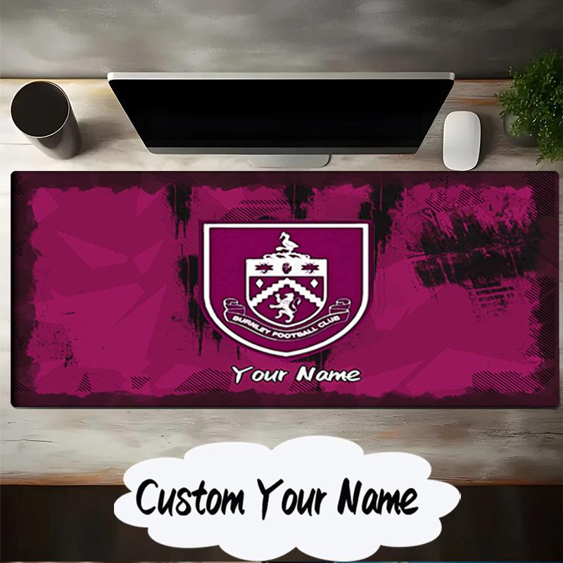 Custom Name Mouse pad Football Club Burnley Mouse pad, Gaming Mouse Pad, keyboard pad, Desk Decor for computer notebook Fan Birthday Gift