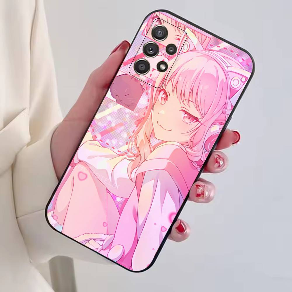 Project SEKAI Game Akiyama M-Mizuki Phone Case Black Silicone Soft For Samsung S25,S24,S21,S22,S23,S30,Ultra,S20,Plus,Fe,Lite