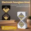 Intelligent Night Light Brightness 3D Hourglass Ornament Creative Electronic Timer  Birthday Gift