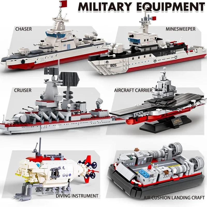 Destroyer Aircraft Carrier Military Assembly Model Building Blocks Boy  Children Development Puzzles, Military Enthusiasts Gift