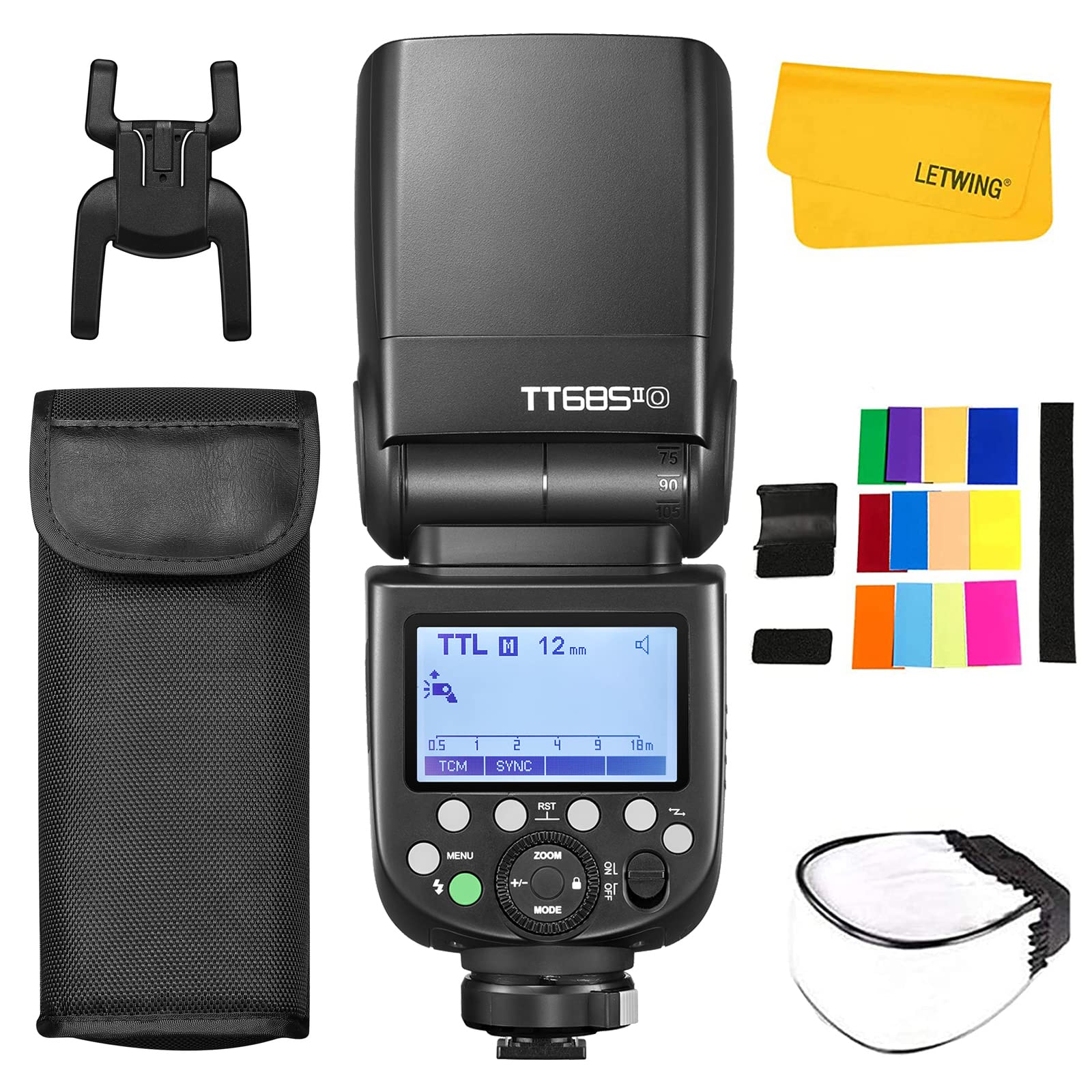 

GODOX TT685OII Camera Flash Strobe TTL HSS Wireless Transmission Speedlight Flash Compatible with Panasonic and Olympus Cameras TT685II-O 1/8000s 2.4G
