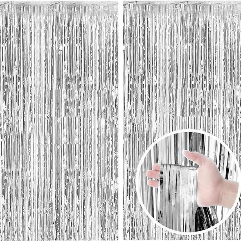 1m*2m Rain curtain party decoration Mother's Day birthday wedding bachelor party graduation merry Christmas backdrop curtain