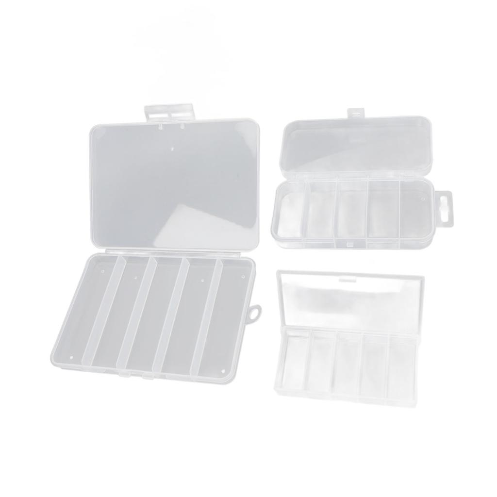 3pcs Fishing Tackle Box Multipurpose Waterproof Dustproof Protective Clear Fishing Lure Box for Fish