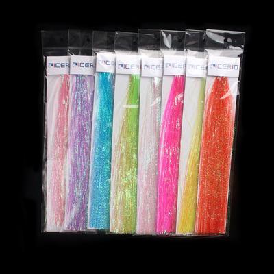 4 paket Inci Flaş Tinsel Mylar Flashabou Tinsel Perileri Flama Tuzlu Su Balıkçılık Sinek Bağlama Malzemesi Balıkçılık Aksesuarları