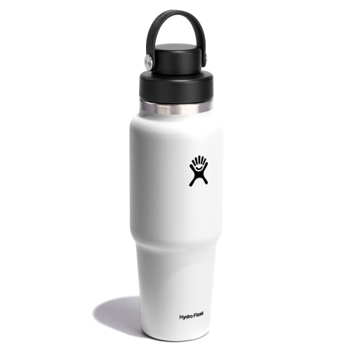 Stainless Steel Travel Bottle with Flex Chug Cap, 32oz (946ml), White, Insulated for Hot and Cold Water (Official Japanese Product)