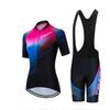 Womens Cycling Jersey Set Short Sleeve Quick Dry Performance Bike Apparel