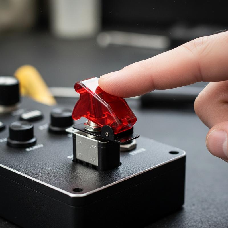 Durable Toggle Switch SPST On Off with Safety Cap Cover For Car Boat Truck Efficient Power Control