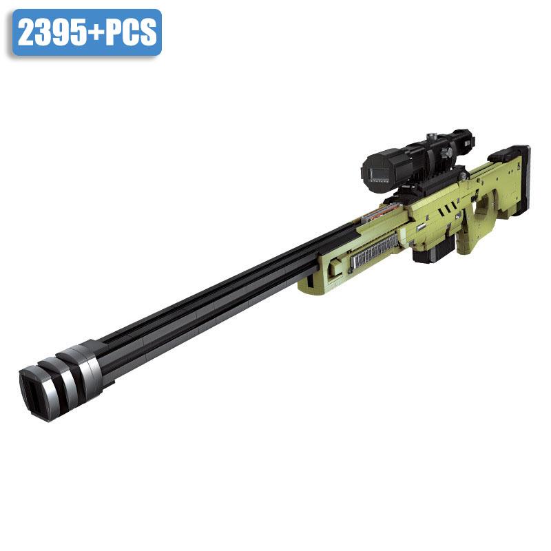 Военная Серия 2395 деталей Снайперская Винтовка AWM Оружие Строительные Блоки MOC Современное Оружие Кирпичики Игрушки Для Детей Мальчиков Подарки