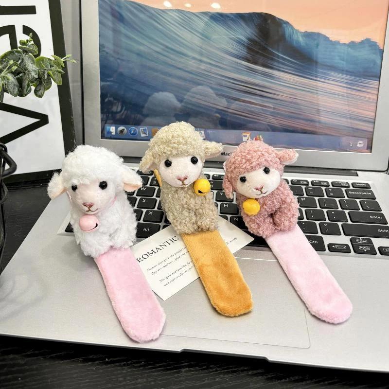 Cute Sheep Plush Lamb Slap Bracelet Lovely Sheep Wristband Party Wrist Decoration Daily Wear For 2027 New Year Gifts Kids Toys