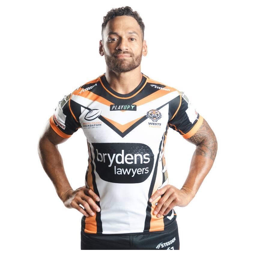 

Wests Tigers Away Rugby Jersey Men s T-shirt Y2K Oversized Casual Top Suitable for Daily and Training Wear L