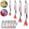 8 Stück 7/10/14/18G Angelköder Löffelköder Crappie Zander Haken Hecht Barsch mit scharfem Metallspinner Paillette