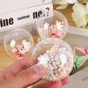 10Pcs Christmas Ornaments Balls Diy Bauble Plastic Transparent Hollow Ball Wedding Party Xmas Tree Hanging Decorations