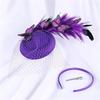 Medieval Style Hair Clip for Ladies Taking Photo Felt Hat Decors Hairband 1920s Style Hair Barrettes for Woman Girls