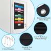 Black 6-Pocket Hanging Wall File Organizer, Pocket Chart for Classroom, Office, Home
