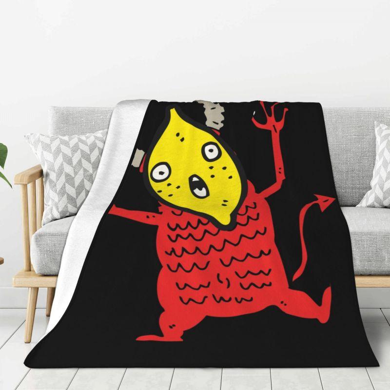Custom Music Band Lemon Demon Blanket 3D Printed Soft Flannel Fleece Warm Throw Blankets for Car Bedroom Couch Quilt