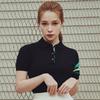 TRIMERE Signature Line Short Sleeve Polo Knit Woman Black