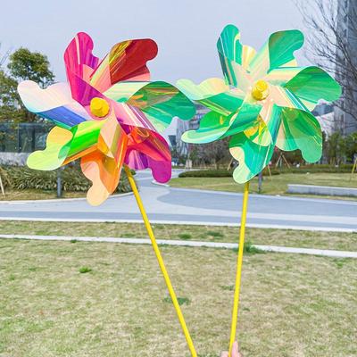Colorful Children's Handheld Pinwheel for Outdoor Courtyard Decoration