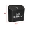 Car Vehicle Case Storage Box Black ABS Square Pressing Trash Can For SEAT Leon Ibiza Alhambra Arosa Tolendo Exeo Mk2 Mk3 Ateca Altea FR
